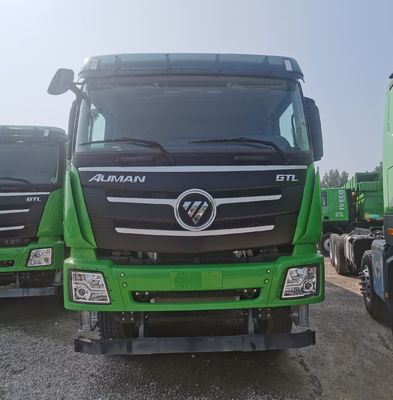 Material da caixa de carga de aço carbono caminhão pesado desembaçador caminhão de descarga usado com tanque de combustível de 600L