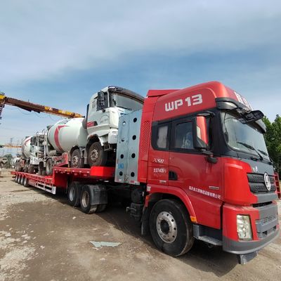 Shacman Sinotruk Chassis Direção hidráulica Caminhão de mistura de betão e custo de envio