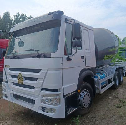 ZZ1257N3647N1 12m3 380HP Pesado 6X4 caminhão de mistura de concreto horizontal a preços acessíveis