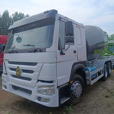 Caminhão de mistura de concreto automático 6X4 de 12m3 380HP com caixa de carga de pneus e aço carbono