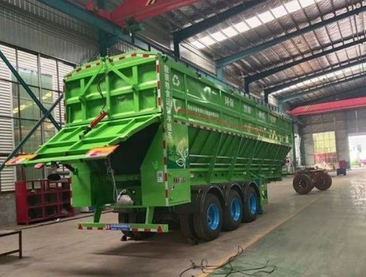 Semi-reboque para milho Amendoins Trigo Carvão Minerais Auto-desembarque Transporte de grãos