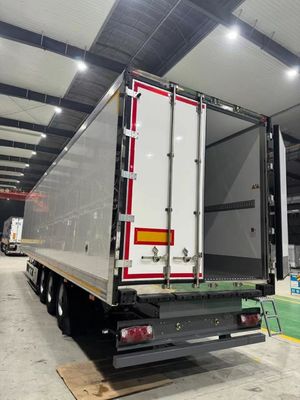 Caminhão frigorífico de grande capacidade para entrega de carne e frutos do mar, feito de aço carbono
