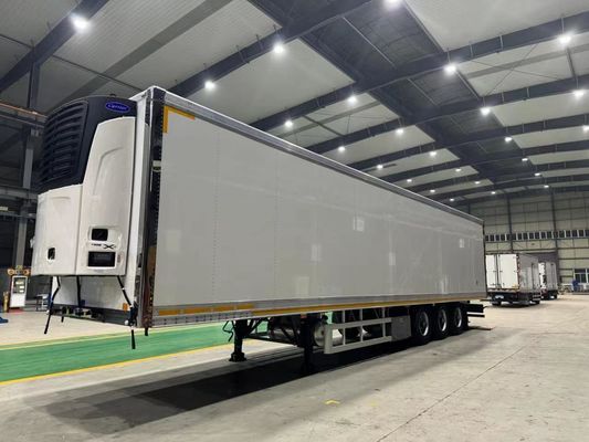 Caminhão frigorífico de grande capacidade para entrega de carne e frutos do mar, feito de aço carbono