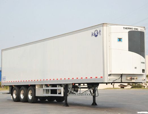 Reboque frigorífico de caminhão para transporte seguro de frutos do mar e carne