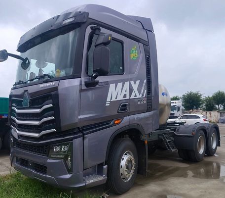 540HP HOWO 6X4LNG Transmissão automática Trator caminhão de transporte com moeda dos EUA