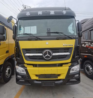 6X4 Beiben Tractor Trailer com pneus sem tubos de direção hidráulica e acreditado pela ISO