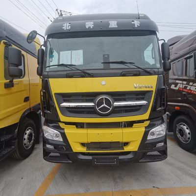 Caminhão-trator diesel Beiben de 420 HP com sistema de assistência de potência e direção hidráulica